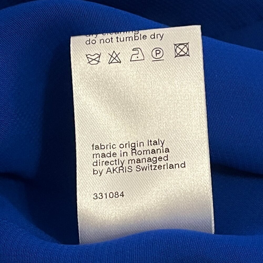 Akris Punto blue dress 6 sleeveless lace EUC - Picture 12 of 12
